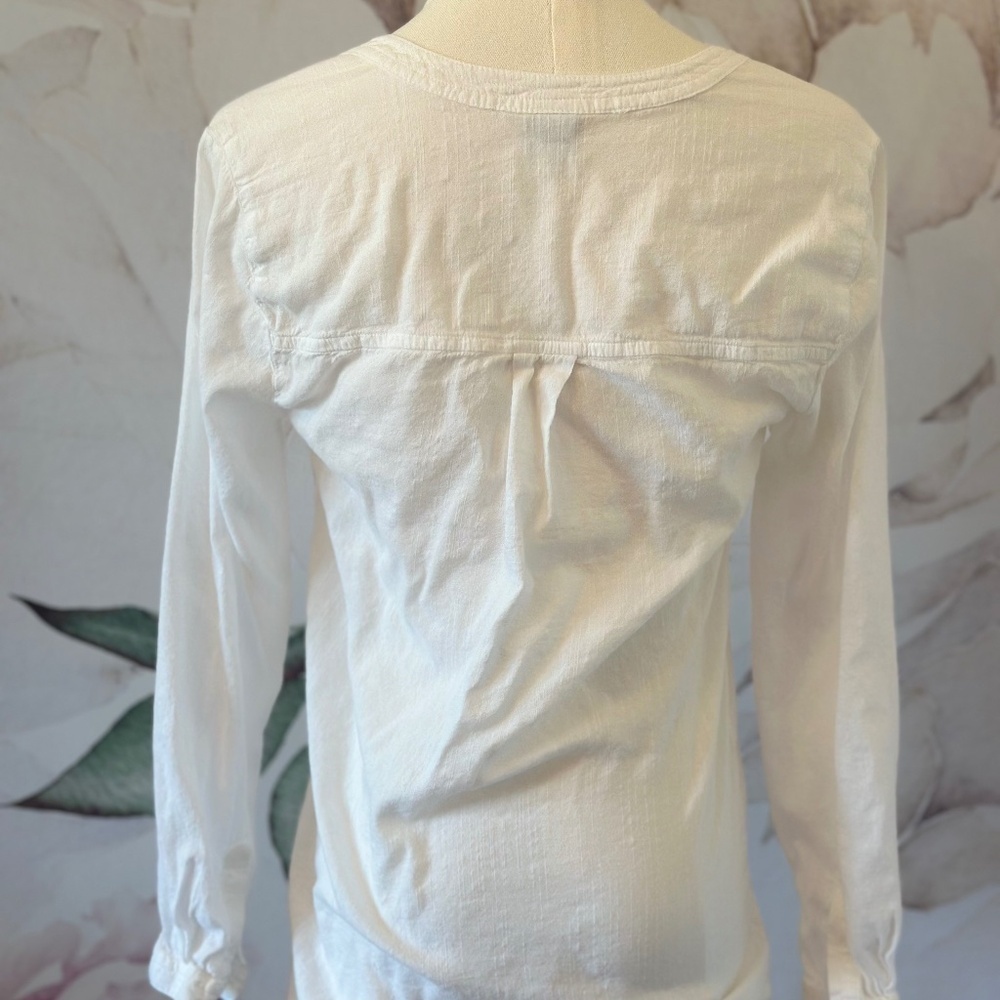Old Navy Lightweight Popover Women's White Tunic Size XS - Picture 7 of 11